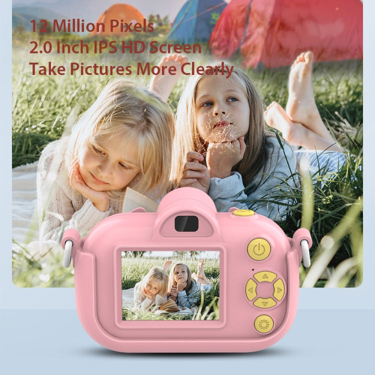 DC501 2.0-Inch 4X Zoom HD Digital Camera Mini Children Photography Camera, Color: Yellow+32G - Children Cameras by buy2fix | Online Shopping UK | buy2fix