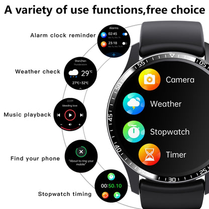 F207 Smart Watch 1.35-Inch Narrow Edge Screen Supports Bluetooth Calls / 24H Health Monitoring / 150+ Sports Modes, Color: Silver Bamboo - Smart Watches by buy2fix | Online Shopping UK | buy2fix