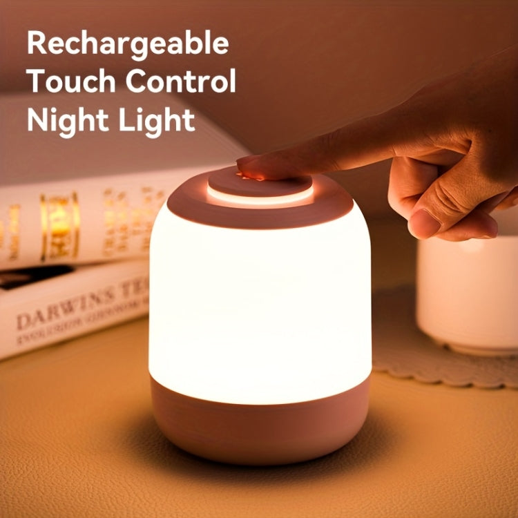 Rechargeable Touch Control LED Night Light Bedside Lamp PRO Version 4000mAh Pink - Bedside Light by buy2fix | Online Shopping UK | buy2fix