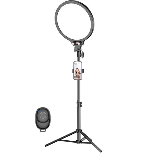 12.6 Inch Full-Screen Selfie Ring Light Tripod Set For Live Stream, Spec: 210cm Bracket - Selfie Light by buy2fix | Online Shopping UK | buy2fix