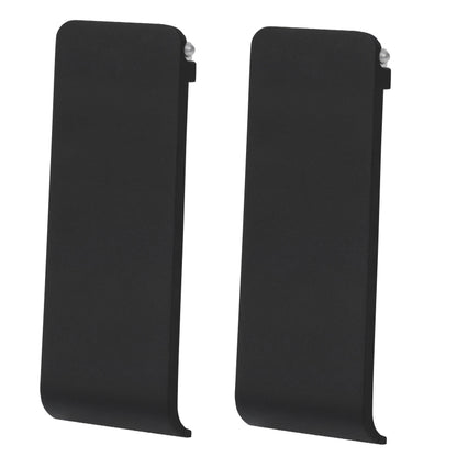 For Nintendo Switch Console 2pcs Replacement Kickstand Back Shell Holder(Black) - Holder by buy2fix | Online Shopping UK | buy2fix