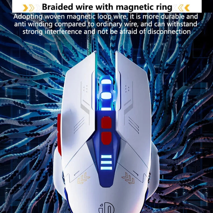 Inphic W9P Glowing Computer Gaming Wired Mouse(Silent Version) - Wired Mice by Inphic | Online Shopping UK | buy2fix