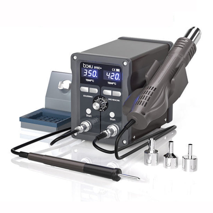 BAKU BA-898D+ T12 Solder Station Adjustable Temperature Electric Digital Soldering Iron For Phone Repair EU Plug 220V - Electric Soldering Iron by BAKU | Online Shopping UK | buy2fix