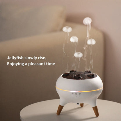 Dynamic Multi-Spray Aromatherapy Diffuser With Colorful Lights Remote Control Humidifier EU Plug(V80 Spit Circle Upgrade Model) - Air Purifiers & Accessories by buy2fix | Online Shopping UK | buy2fix