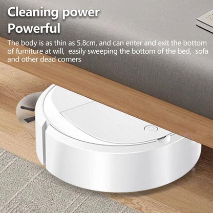 Intelligent Sweeper Robot Home Automatic 3 In 1 Integrated Cleaning Machine Vacuum Cleaner, Style: Rechargeable White - Robot Vacuum Cleaner by buy2fix | Online Shopping UK | buy2fix