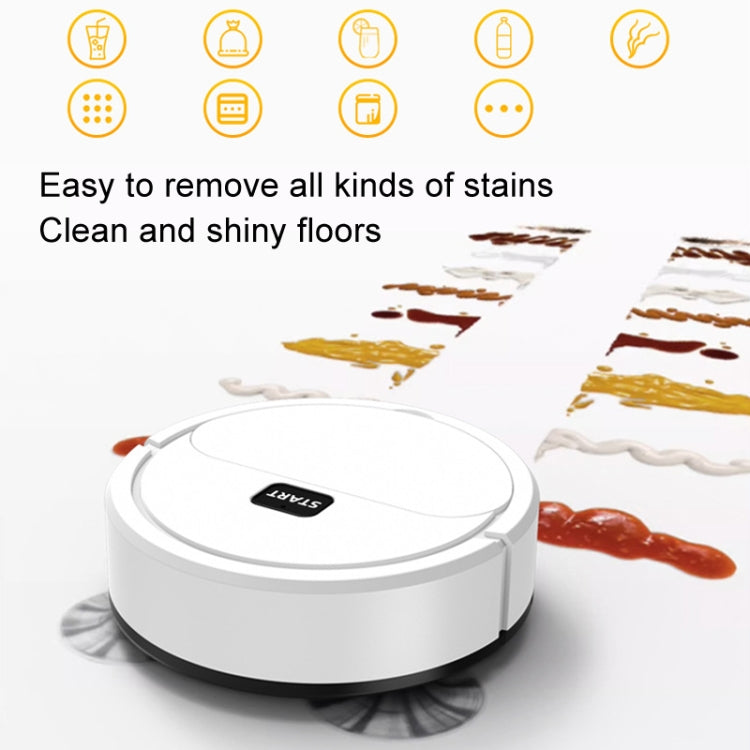 Automatic Mini Sweeping Robot Mopping Sweeping Suction 3 In 1 Cleaning Machine, Color: White Battery - Robot Vacuum Cleaner by buy2fix | Online Shopping UK | buy2fix