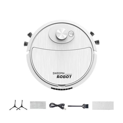 Intelligent Sweeping Robot Sweeping Mopping Suction 3 In 1 Cleaning Machine(8088 White) - Robot Vacuum Cleaner by buy2fix | Online Shopping UK | buy2fix