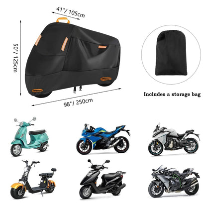 Motorcycle Rain Sun Protection Cover Oxford Cloth Dustproof With Anti-theft Buckle, Size: XXL - Raincoat by buy2fix | Online Shopping UK | buy2fix