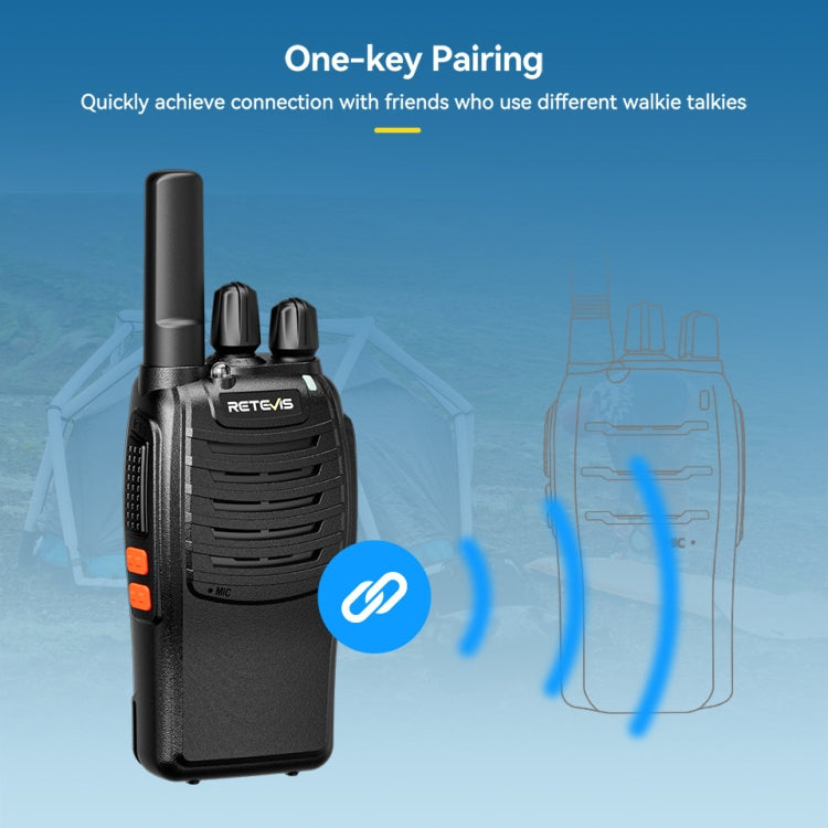 RETEVIS H777 1pair 16 Channels Compact Portable Handheld Walkie Talkie With Charging Base, Style: PMR - Handheld Walkie Talkie by RETEVIS | Online Shopping UK | buy2fix