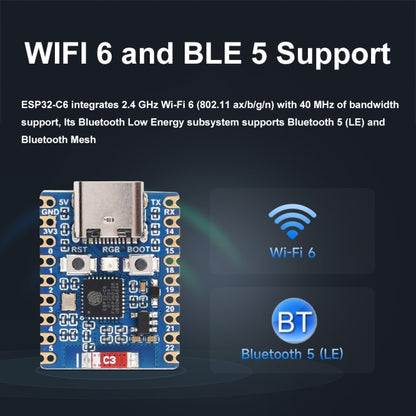 Waveshare ESP32-C6 Mini WiFi 6 & Bluetooth 5 Dual Processors Development Board, Spec: Zero - Boards & Shields by Waveshare | Online Shopping UK | buy2fix