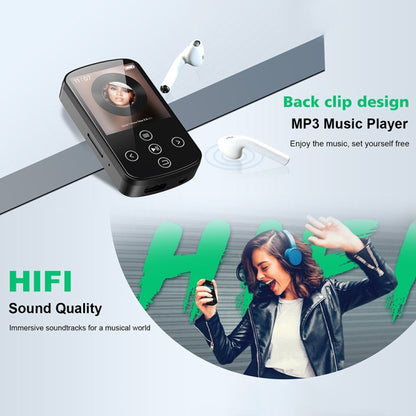 MP3 Bluetooth Music Player HIFI Sports Clip Touch Screen MP4, Memory: 8GB(Black) - MP3 Player by buy2fix | Online Shopping UK | buy2fix