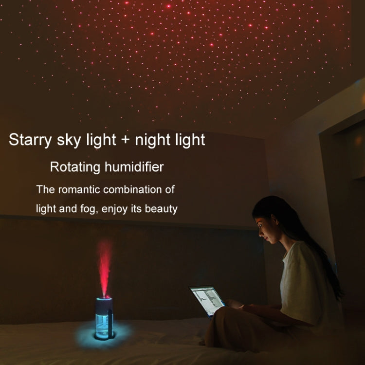 280ml Star Projection Light Humidifier USB Car Diffuser Humidifier Household Hydrating Atomizer, Color: Rotating Pink - Air Purifiers & Accessories by buy2fix | Online Shopping UK | buy2fix