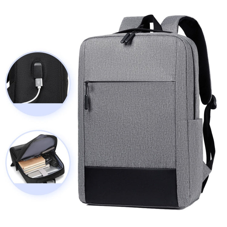 Large-capacity Travel Business Waterproof Laptop Backpack(Gray) - Backpack by buy2fix | Online Shopping UK | buy2fix