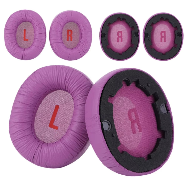 1pair For JBL JR460NC Headphone Leather Sponge Cover Earmuffs(Purple) - Earmuff & Pad by buy2fix | Online Shopping UK | buy2fix