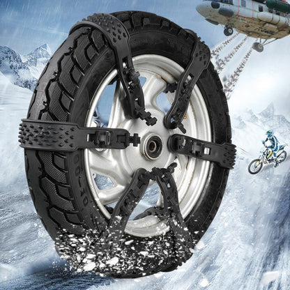 Electrical Bicycle And Motorcycle Winter Snow Tire Anti-Skid Chain(Black) - Car Road Trouble Clearer by buy2fix | Online Shopping UK | buy2fix