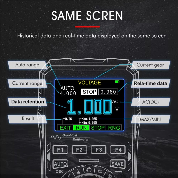 TOOLTOP 2 In 1 DIY Oscilloscope Mini Multimeter - Digital Multimeter by TOOLTOP | Online Shopping UK | buy2fix