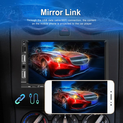 7-inch Double Din Car MP5 Player Support CarPlay/Android Auto/Mirror Link/Bluetooth Standard Edition - Car MP3 & MP4 & MP5 by buy2fix | Online Shopping UK | buy2fix