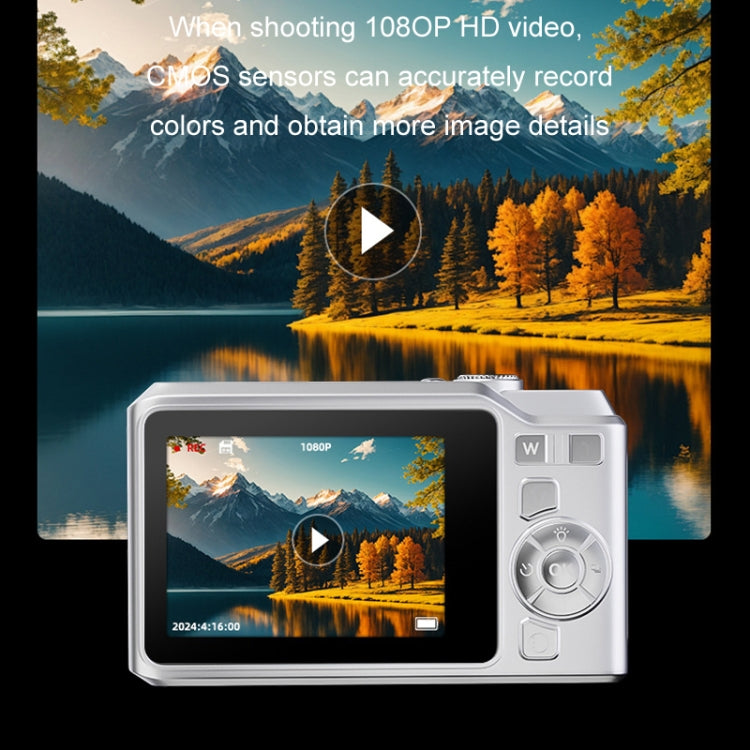 1080P HD Student Retro Digital Card Camera, Color: White - Video Cameras by buy2fix | Online Shopping UK | buy2fix