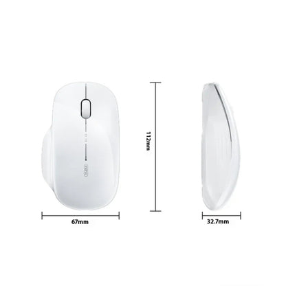 Inphic M1 2nd Generation Wireless Mice Rechargeable Mute Business Office Home Laptop Mouse, Color: Tri-mode Black - Wireless Mice by Inphic | Online Shopping UK | buy2fix