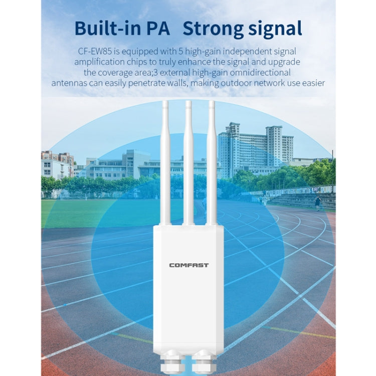 COMFAST CF-EW85 1300Mbps 2.4G/5.8G Gigabit Wireless AP Signal Amplifier Supports DC/POE Power Supply US Plug - Broadband Amplifiers by COMFAST | Online Shopping UK | buy2fix