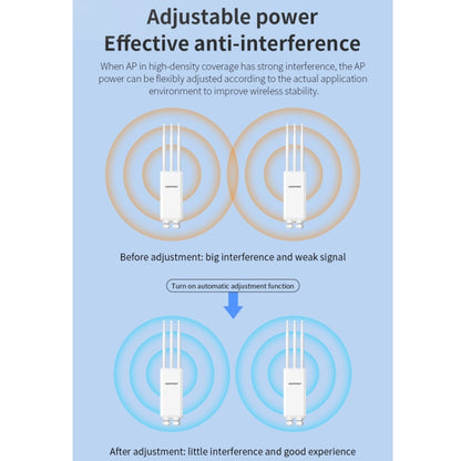 COMFAST CF-EW85 1300Mbps 2.4G/5.8G Gigabit Wireless AP Signal Amplifier Supports DC/POE Power Supply EU Plug - Broadband Amplifiers by COMFAST | Online Shopping UK | buy2fix