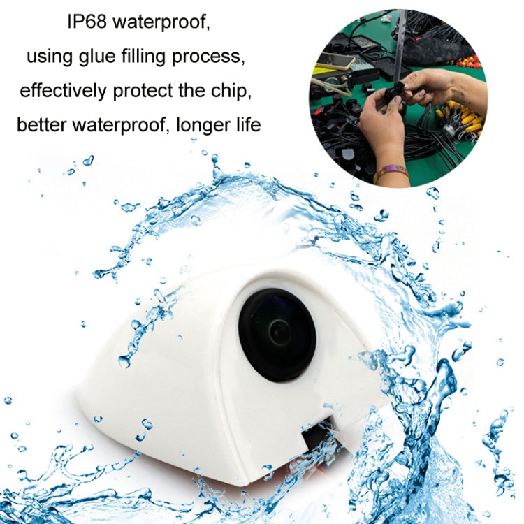 Punch-Free Car Imaging Side View Blind Spot Car Universal Night Vision Camera, Specifications: CVBS White - Rear View Cameras by buy2fix | Online Shopping UK | buy2fix