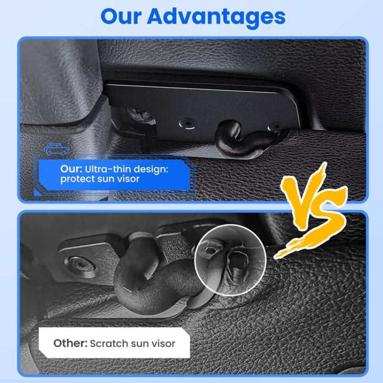 Car Sun Visor Repair Kit For Jeep Wrangler JK2018 / Wrangler 2018-2023 / Gladiator 2020-2023(Black) - Others by buy2fix | Online Shopping UK | buy2fix