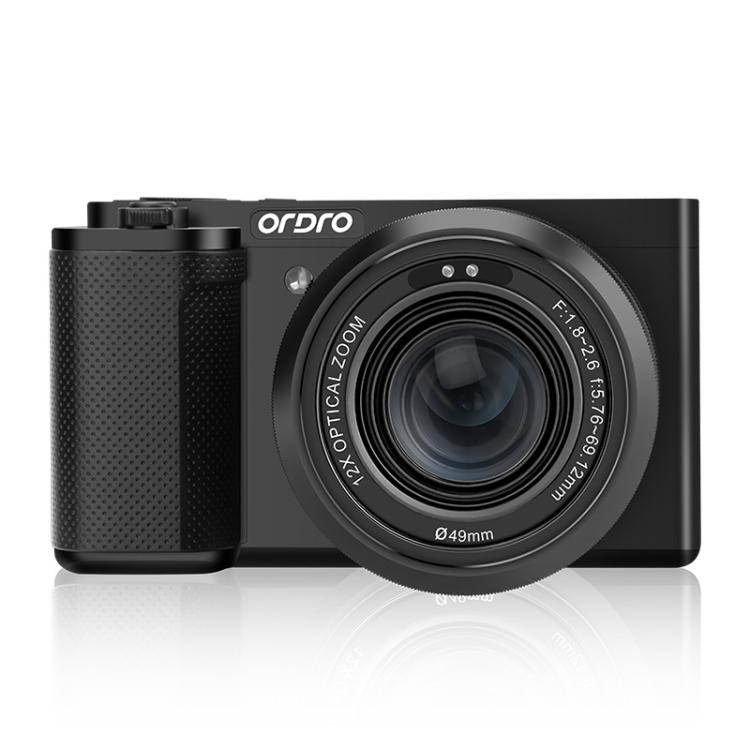 Ordro 5K Optical Zoom IR Night Vision Light Side-Flip LCD Screen Digital Camera(Black) - Video Cameras by Ordro | Online Shopping UK | buy2fix