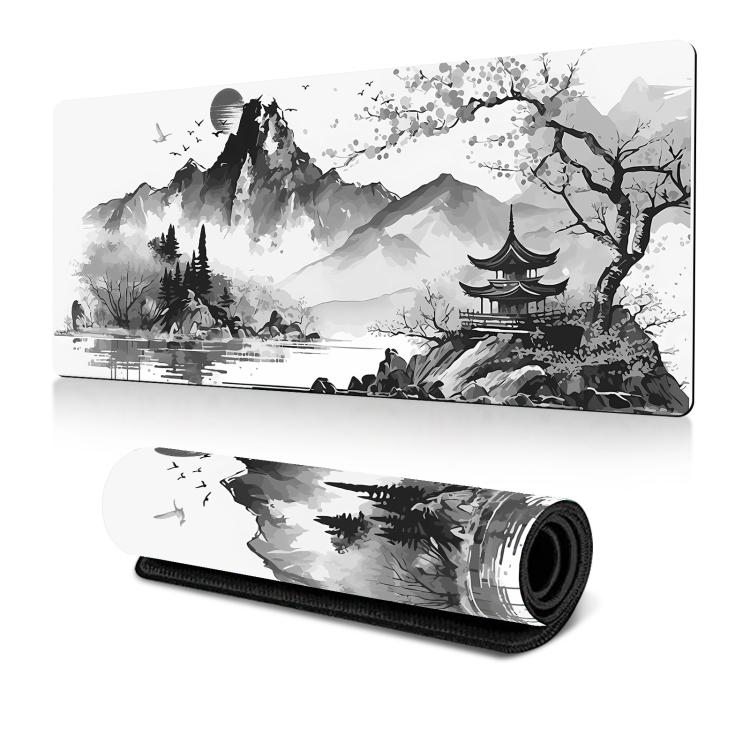 300x700x2mm Ink Painting Cherry Blossom Rubber Non-Slip Mouse Pad Desk Mat(Pattern 15) - Mouse Pads by buy2fix | Online Shopping UK | buy2fix