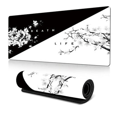 400x900x2mm Ink Painting Cherry Blossom Rubber Non-Slip Mouse Pad Desk Mat(Pattern 9) - Mouse Pads by buy2fix | Online Shopping UK | buy2fix