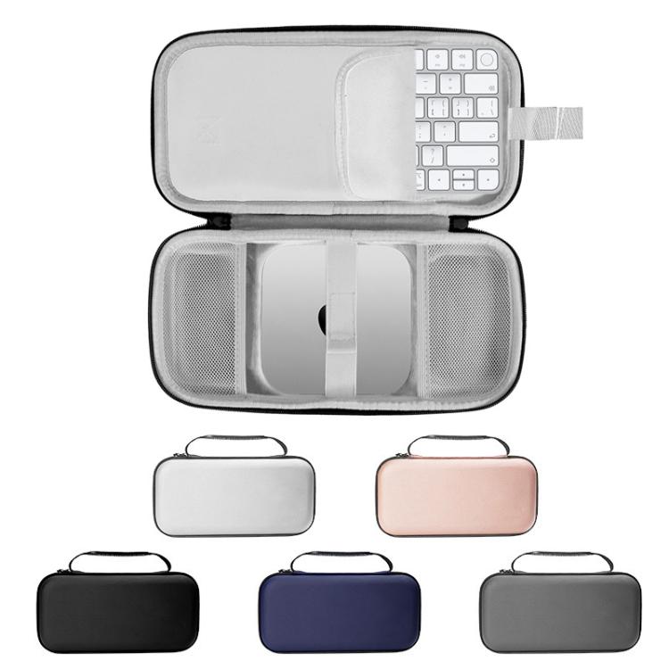 For Mac Mini M4 / M4 Pro Storage Bag Carrying Case Can Store Keyboard, Mouse(Deep Blue) - MINI PC Accessories & Gadgets by buy2fix | Online Shopping UK | buy2fix