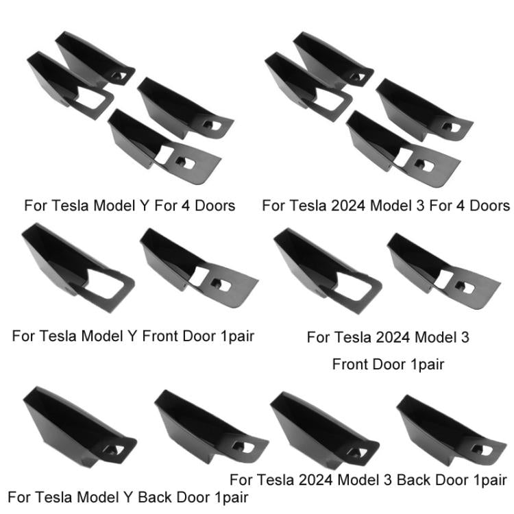 For Tesla Convenient Door Inner Handle Storage Box, Model: Model Y Front Door 1pair - Stowing Tidying by buy2fix | Online Shopping UK | buy2fix