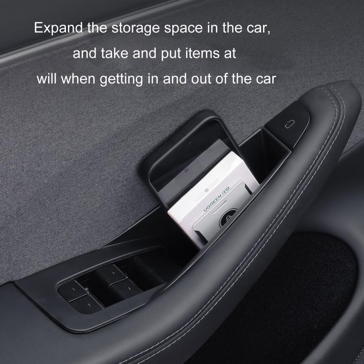 For Tesla Convenient Door Inner Handle Storage Box, Model: 2024 Model 3 Back Door 1pair - Stowing Tidying by buy2fix | Online Shopping UK | buy2fix