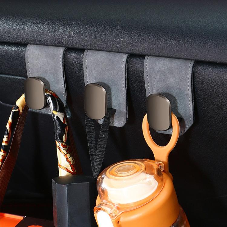 Car Fur Leather Passenger Front Organizer Hooks, Style: Dual Hook Brown - Auto Fastener & Clips by buy2fix | Online Shopping UK | buy2fix