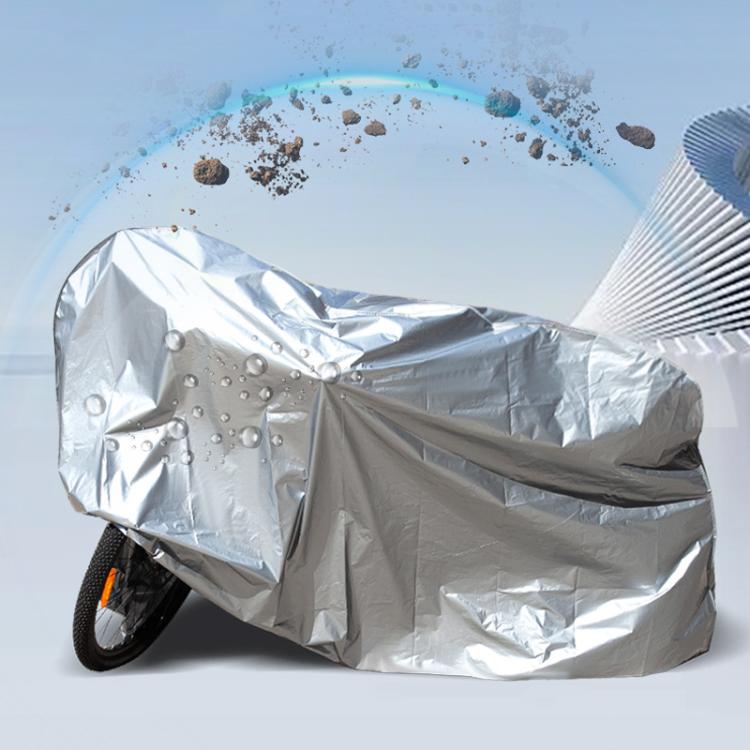 230 x 130cm Motorcycle And Bicycle Sun Dust And Rain Protection Cover(Silver Gray) - Raincoat by buy2fix | Online Shopping UK | buy2fix