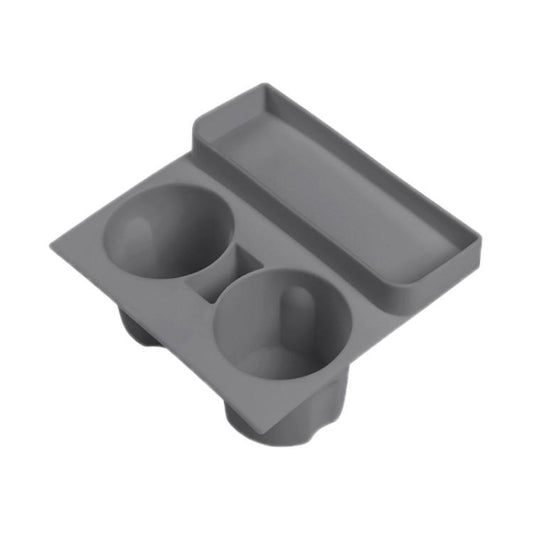 For Tesla 21-23 Model 3/Y Central Control Integrated Silicone Storage Cup Holder(Gray) - Car Drink Holders by buy2fix | Online Shopping UK | buy2fix