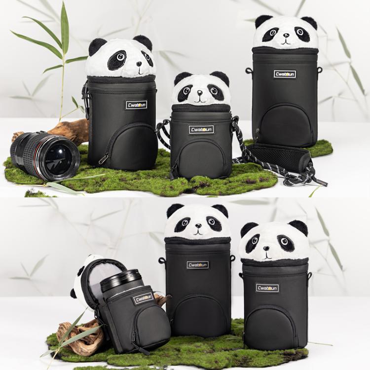 Cwatcun D162 Small Camera Lens Cylinder Cartoon Panda Camera Lens Protective Cover - Lens Bag by Cwatcun | Online Shopping UK | buy2fix