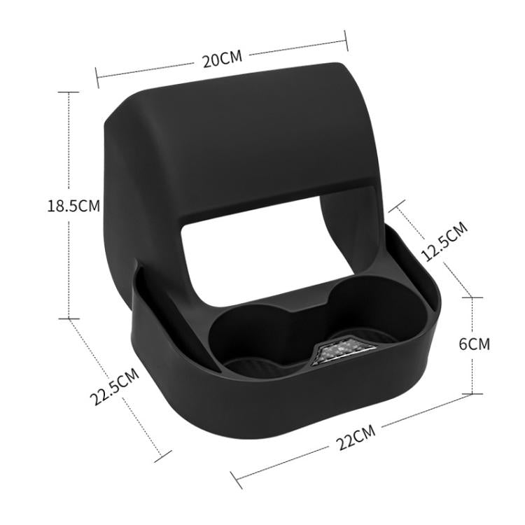 For Tesla Model 3/Y Rear Air Outlet Anti-kick Storage Box Cup Holder(TSL-305) - Stowing Tidying by buy2fix | Online Shopping UK | buy2fix