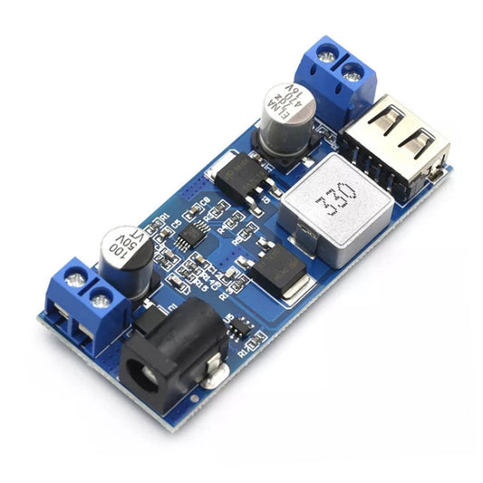 DC 24V/12V to 5V 5A Step-down Power Converter USB Charging Voltage Reduction Module - Module by buy2fix | Online Shopping UK | buy2fix