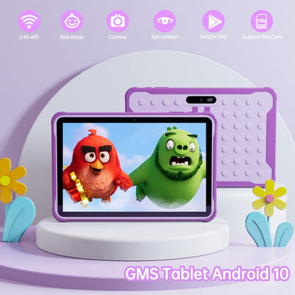 Pritom K10 Kids Tablet PC, 10.1 inch, 2GB+32GB, Android 10 Unisoc SC7731E Quad Core CPU, Support 2.4G WiFi / 3G Phone Call, Global Version with Google Play (Purple) -  by PRITOM | Online Shopping UK | buy2fix