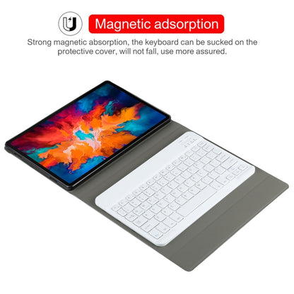 AM13 2 in 1 Removable Bluetooth Keyboard + Protective Leather Tablet Case with Holder for Lenovo Tab P11 Pro (TB-XJ706F)(Gold) - Lenovo Keyboard by buy2fix | Online Shopping UK | buy2fix