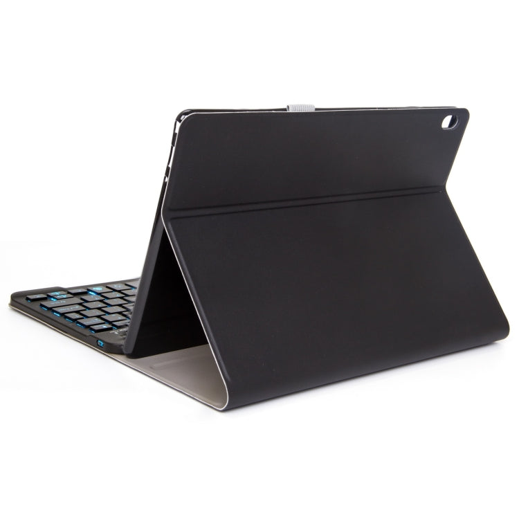 DY-P10-S 2 in 1 Removable Bluetooth Keyboard + Protective Leather Tablet Case with Backlight & Holder for Lenovo Tab P10 10.1 inch(Black) - Lenovo Keyboard by buy2fix | Online Shopping UK | buy2fix