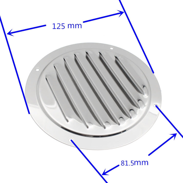 5 inch 316 Stainless Steel Round Ventilation Panel - Marine Accessories & Parts by buy2fix | Online Shopping UK | buy2fix