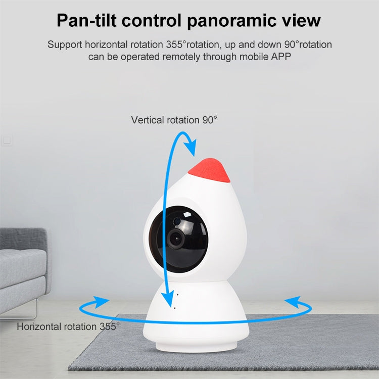 YT43 2 Million Pixels HD Wireless Indoor Home Little Red Riding Hood Camera, Support Motion Detection & Infrared Night Vision & Micro SD Card(UK Plug) - Security by buy2fix | Online Shopping UK | buy2fix