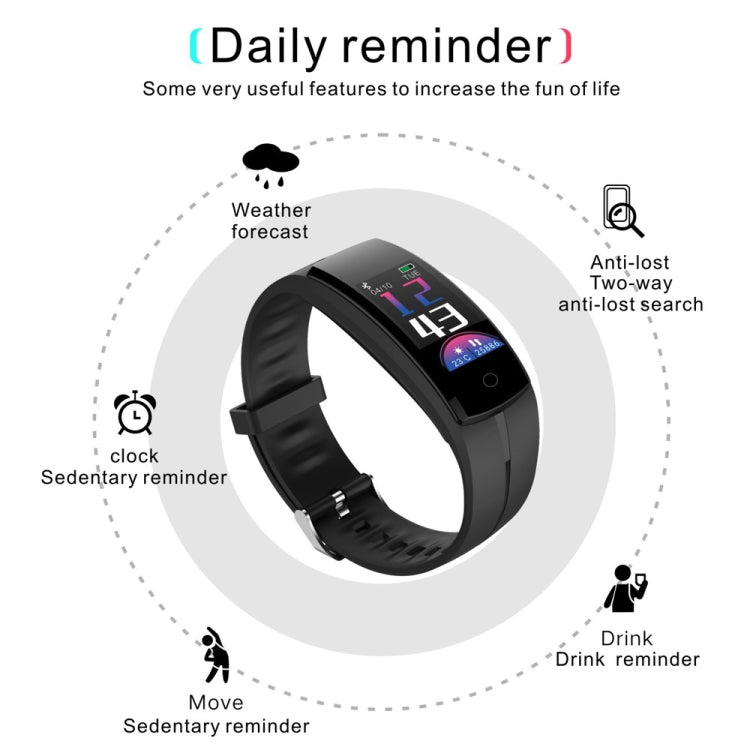 QS100 0.96 inches TFT Color Screen Smart Bracelet IP67 Waterproof, Support Call Reminder /Heart Rate Monitoring /Sleep Monitoring /Sedentary Reminder /Blood Pressure Monitoring (Black) - Smart Wear by buy2fix | Online Shopping UK | buy2fix