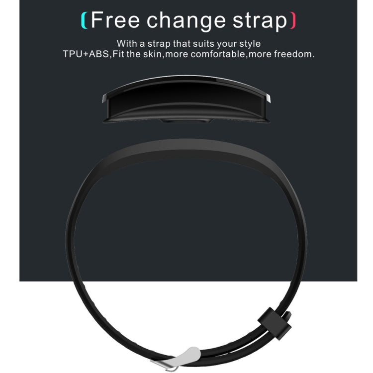 QS100 0.96 inches TFT Color Screen Smart Bracelet IP67 Waterproof, Support Call Reminder /Heart Rate Monitoring /Sleep Monitoring /Sedentary Reminder /Blood Pressure Monitoring (Black) - Smart Wear by buy2fix | Online Shopping UK | buy2fix