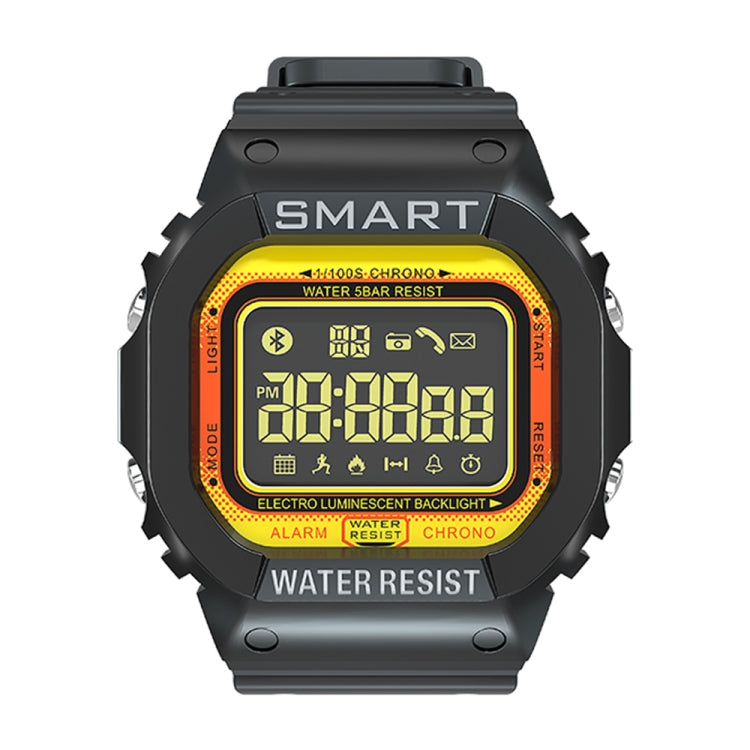 EX16T 1.21 inches LCD Screen Smart Watch 50m Waterproof, Support Pedometer / Call Reminder / Motion Monitoring / Remote Camera(Orange) - Smart Wear by buy2fix | Online Shopping UK | buy2fix