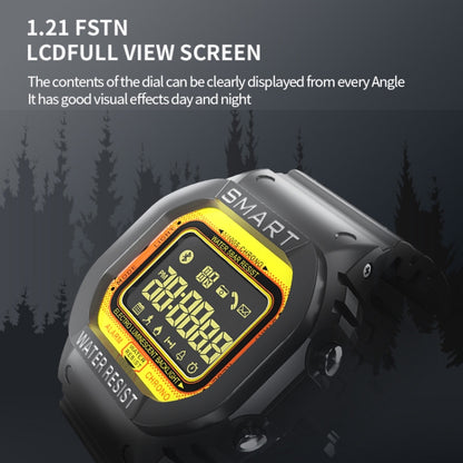 EX16T 1.21 inches LCD Screen Smart Watch 50m Waterproof, Support Pedometer / Call Reminder / Motion Monitoring / Remote Camera(Orange) - Smart Wear by buy2fix | Online Shopping UK | buy2fix