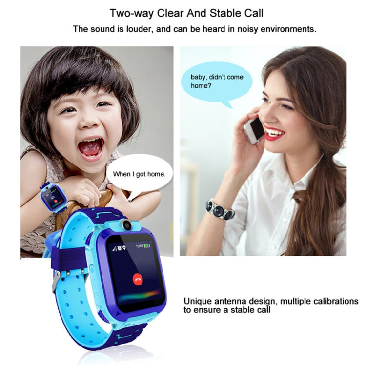 Q12 1.44 inch Color Screen Smartwatch for Children, Not Waterproof, Support LBS Positioning / Two-way Dialing / SOS / Voice Monitoring / Setracker APP (Blue) - Smart Wear by buy2fix | Online Shopping UK | buy2fix