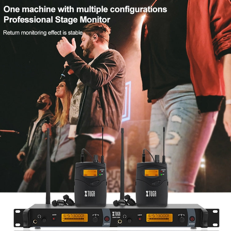 IEM1200 Wireless Transmitter 8 Bodypack Stage Singer In-Ear Monitor System(EU Plug) - Consumer Electronics by buy2fix | Online Shopping UK | buy2fix